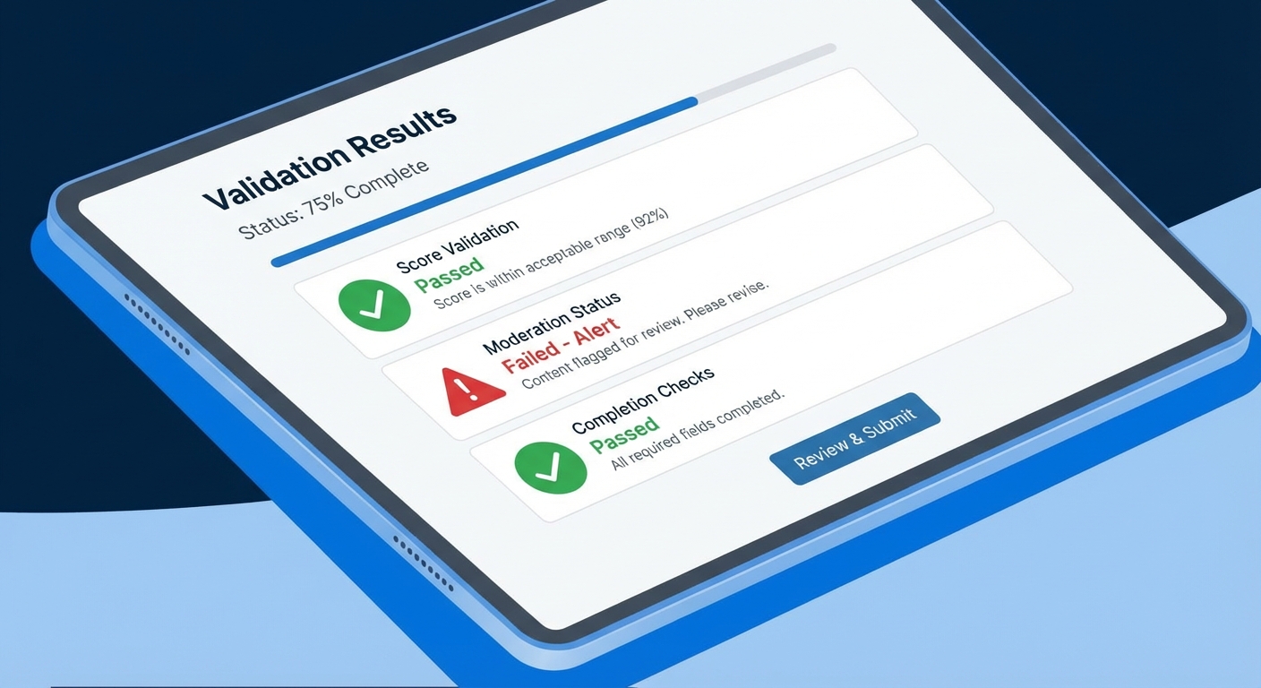 9-point validation checklist