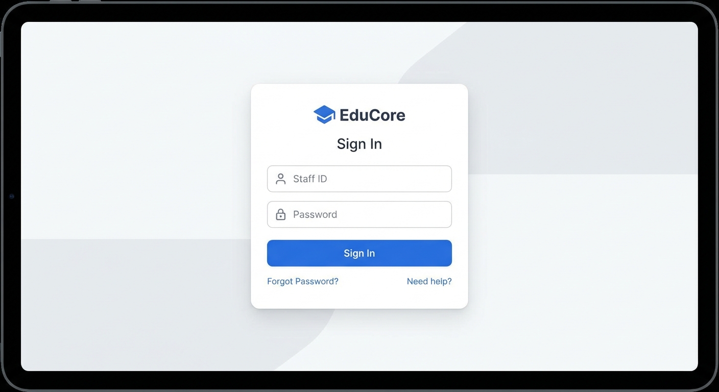 MAPLES OSM login screen